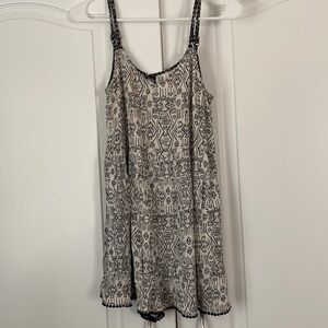 Xhilaration Black and White Sleeveless Sundress